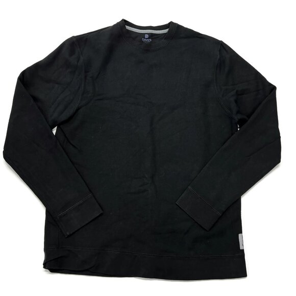 Dave's New York Sweatshirt Mens Large Black Crewneck Pullover Work Hiking - Picture 1 of 5
